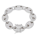 Pure Ice White Gold Link Bracelet