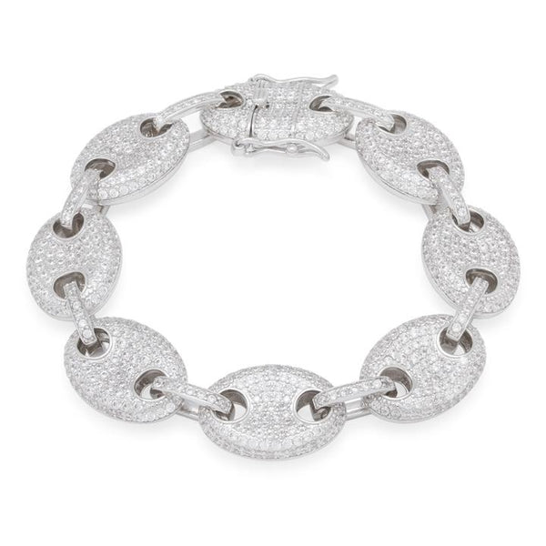 Pure Ice White Gold Link Bracelet