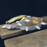 Layered Spike Rivet Bracelet