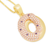 Mascot 14k Gold Doughnut Unisex Pendant